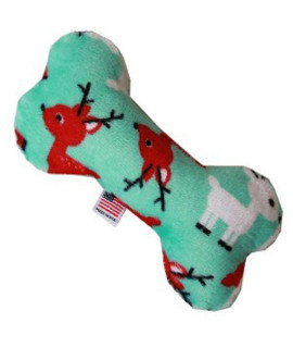 Plush Bone Dog Toy - Reindeer Folly